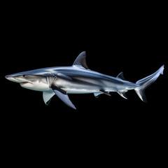 Obraz premium Animal Portrait: Shortfin Mako Shark, Realistic Photography