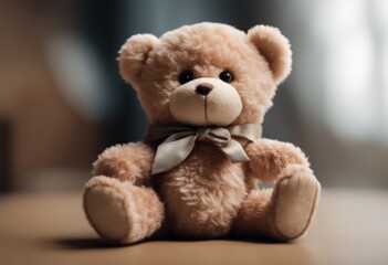 Obraz premium color pattern seamless spectrum graffiti toy teddy bear childhood sitting children gift soft furry fluffy fur isolated animal cute plush cuddly white object stuffed brown transparent