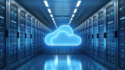 cloud storage server room