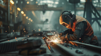 a welder at work