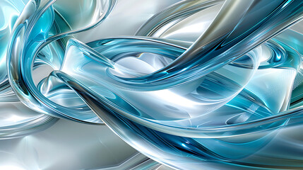 Fluid Metallic Abstract Elegance