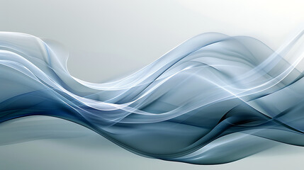 Naklejka premium Gentle Abstract Fluid Waves in Soft Hues