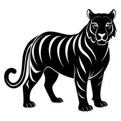Tiger Black silhouette