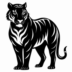 Tiger Black silhouette