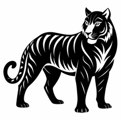 Tiger Black silhouette