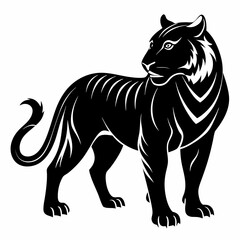 Tiger Black silhouette