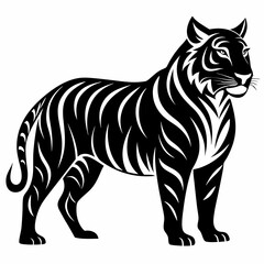 Tiger Black silhouette