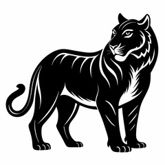 Tiger Black silhouette