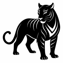 Tiger Black silhouette