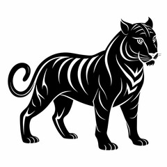 Tiger Black silhouette