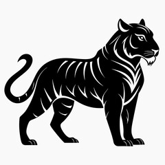 Tiger Black silhouette