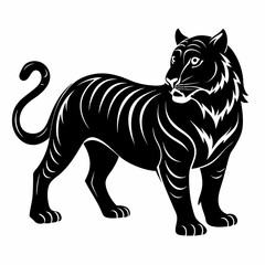 Tiger Black silhouette