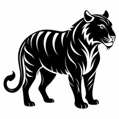Tiger Black silhouette