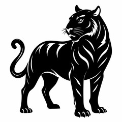 Tiger Black silhouette