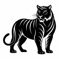 Tiger Black silhouette