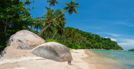 Pantai Esen beach,tranquil,unspoilt coastline,south of Penang Island,Malaysia.