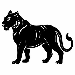 Tiger Black silhouette