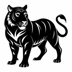 Tiger Black silhouette