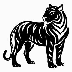 Tiger Black silhouette