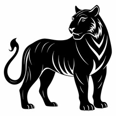 Tiger Black silhouette