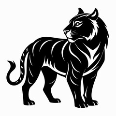 Tiger Black silhouette