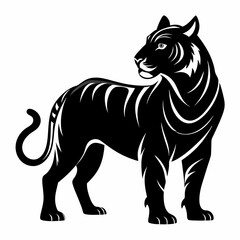 Tiger Black silhouette