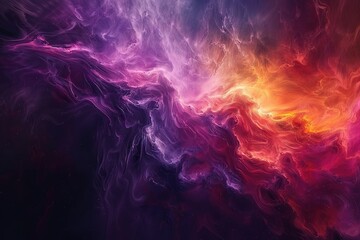 Stunning colorful nebula in outer space