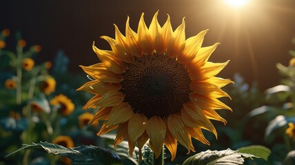 Naklejka premium 3D Floral wallpaper color variation flowers and leaves 3d render background wall decoration Beautiful fantasy vintage flower