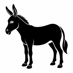 Donkey Black silhouette