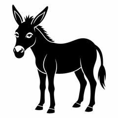 Donkey Black silhouette