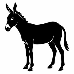 Donkey Black silhouette