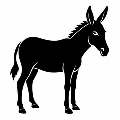 Donkey Black silhouette