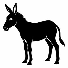 Donkey Black silhouette
