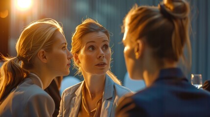 Group of women posing together, social gathering or event