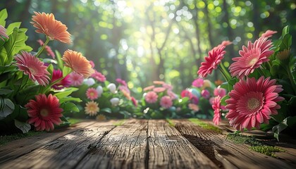 flowers on the background