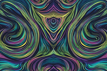 Radiant Abstract Aurora Borealis Swirl Pattern - Mesmerizing Vector Art with Dynamic Light Trails and Ethereal Northern Lights