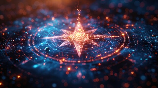 Digital Compass in a Starry Night