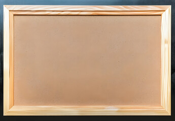 Fototapeta premium Working place on empty on brown cork board surface blackboard texture for classroom or wallpaper, add text message.