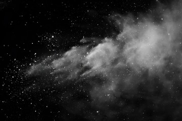 Naklejka premium Using soil texture overlay to achieve grunge and retro styles, creating vintage look with abstract dust particles and grain texture on dark surface