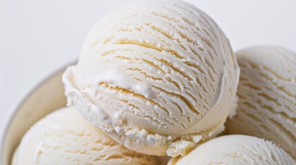 Close-up shoot of a tantalizing scoop of gourmet ice cream with creamy texture, realistic photo, focus cover all object