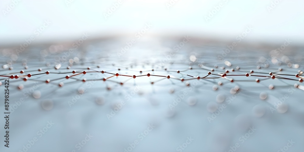 Poster neural networks simulate human brain communication. concept neural networks, artificial intelligence