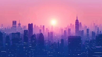 Cityscape at Sunrise