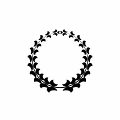 round frame with ornament