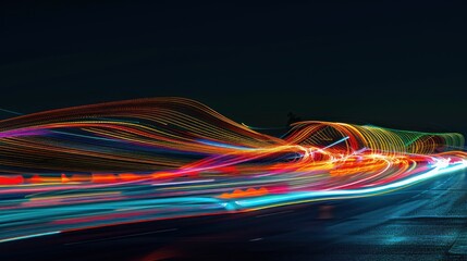 Abstract Light Trails