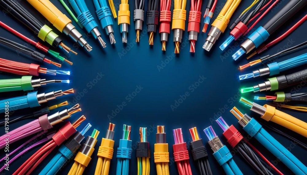 Poster optical intense network image new business optical trends technology led information generative back