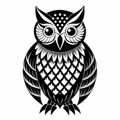 owl vector and illustration
