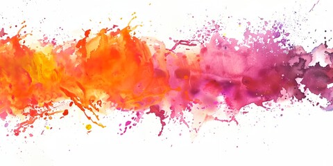 Fototapeta premium Colorful splash of paint with a rainbow of colors. The colors are bright and vibrant, creating a sense of energy and excitement. The splatter of paint appears to be in motion