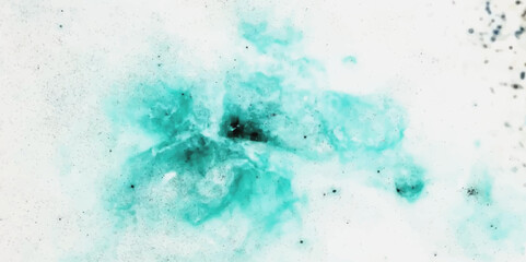 Obraz premium Abstract blue sparkles and swirls on white background.