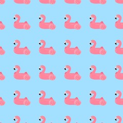 홍학 배경 패턴 일러스트