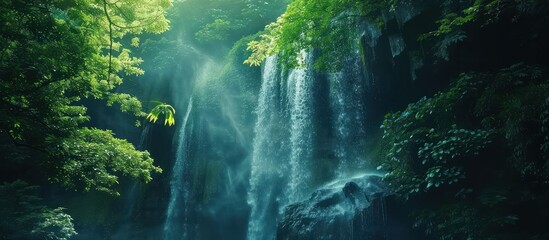 Obraz premium Waterfall in the Rainforest